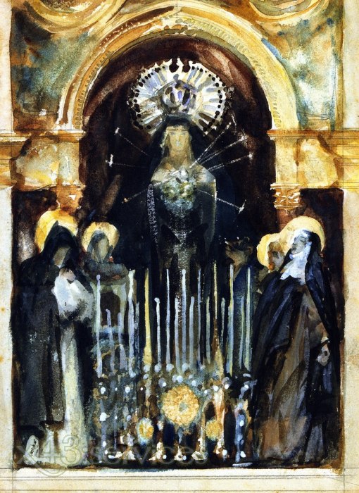 John Singer Sargent - Jungfrau und Heiligen Spanien - Virgin an Saints Spain